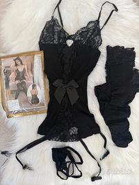 Completo intimo nero Nuovo mai indossato