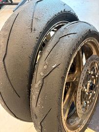 PIRELLI slick SBIK e supercorsa  120/70  180/60