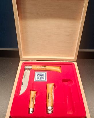 Cofanetto Opinel “La Main Couronnée” – 3 coltelli