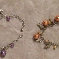 BRACCIALETTI CON CIONDOLI PENDENTI 2 pz