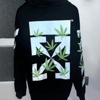 felpa off white weed arrows