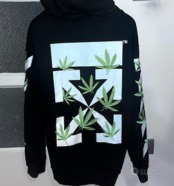felpa off white weed arrows