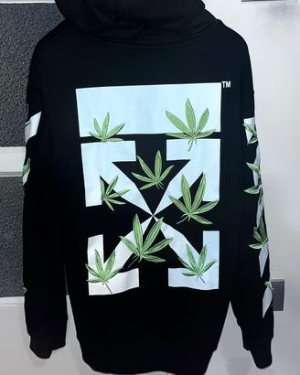 felpa off white weed arrows