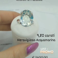 Anello acquamarina in promozione al 50%