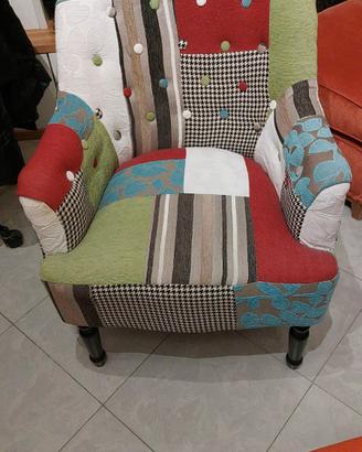 poltrona patchwork 
