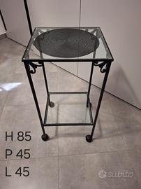 Carrello in ferro battuto artigianale 