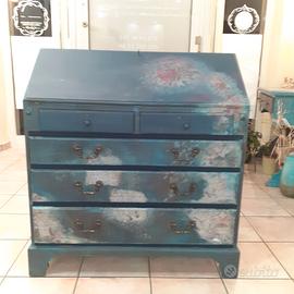 Scrivania a ribalta, Bureau, Secretaire, Shabby