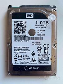 Hard Disk 1TB SATA 9.5mm 2.5" - Western Digital
