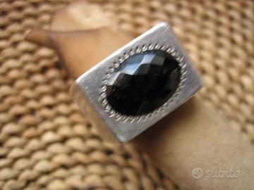 Anello Rebecca Arg.925 Onice Anni'90
