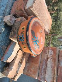 ciotola o  tegame  terracotta smaltata