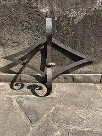 Portalampada da esterno in ferro battuto