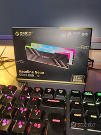 ORICO Raceline Neon DDR5 RAM 32GB (2x16GB) 4800MHz