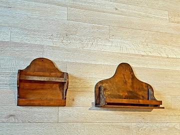 Mensole portaoggetti e porta barattoli in legno
