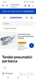 tender 2,40 mt plastimo con chiglia gonfiabile
