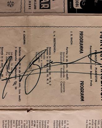 Autografo Martha Argerich