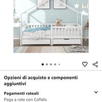 Lettino per bambini 200 x90 cm