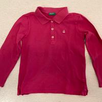 Maglietta Benetton rosa 4 anni