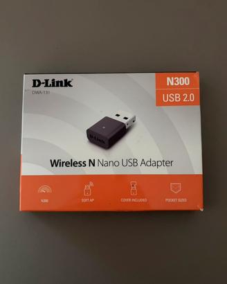 Adattatore rete Wi-Fi USB D-Link