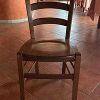 Sedie in legno pieno
