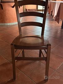 Sedie in legno pieno
