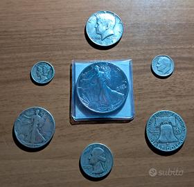 Lotto monete d'argento  USA