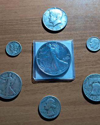 Lotto monete d'argento  USA