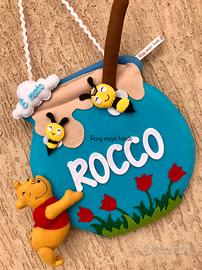 Fiocco nascita Winnie the Pooh