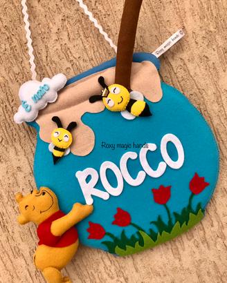 Fiocco nascita Winnie the Pooh