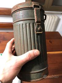 Tubo portamaschera tedesco ww2 guerra