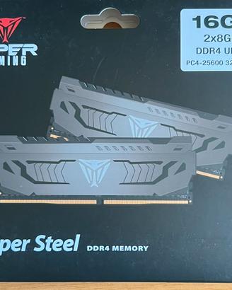 Patriot Viper Steel DDR4 RAM 16GB (2X8GB) 3200MHz