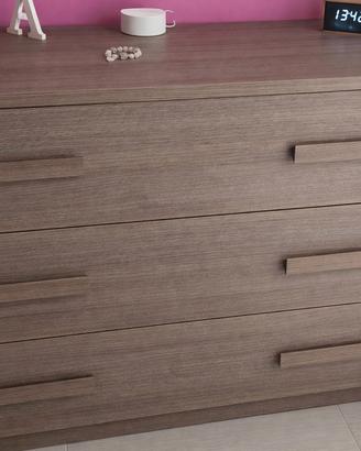 Cassettiera / Comò in legno effetto rovere 
