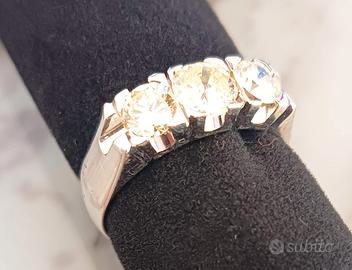 ANELLO TRILOGY ORO BIANCO 