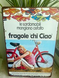 Riproduzione pubblicita vintage targa metallo