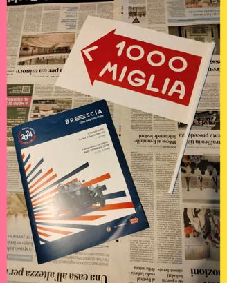 Programma e bandierina Mille Miglia 2024