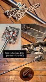 Pala Acciaio Inox per brace Parrilla, BBQ 🔥