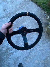 volante a calice + mozzo sparco blu anodizzato