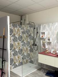 BOX DOCCIA -WALK-IN 120CM O 140 CM PRONTA CONSEGNA