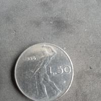 MONETA 50 Lire Vulcano 1956 - Repubblica Ita SPL