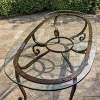 Tavolo il ferro battuto con 6 sedie