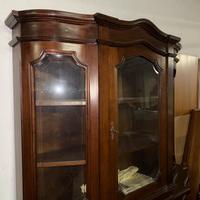 credenzina in noce con alzata