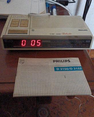 RADIOSVEGLIA VINTAGE ANNI 70 PHILPHS