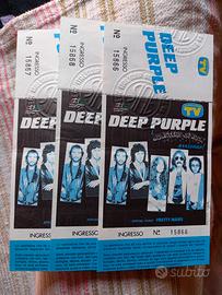 Biglietti concerto Deep Purple  1987