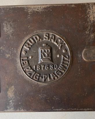 Cassetta sicurezza ferro Rud Sack Leipzig Plagwitz