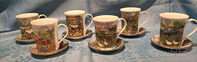 Set completo 6 Tazza  MUG con piattino  collezione