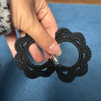 Orecchini boccolo neri