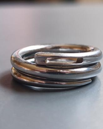Breil Tribe anello acciaio