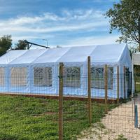 TENDONE GAZEBO 8 x 4 m in PVC800 Ignifugo Completo