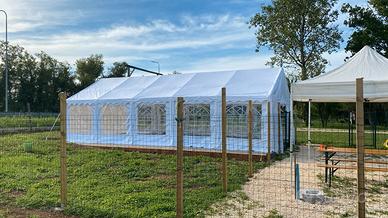 TENDONE GAZEBO 8 x 4 m in PVC800 Ignifugo Completo
