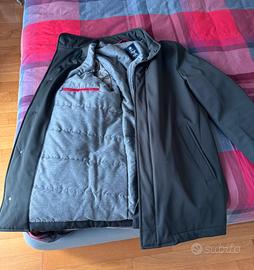 FAY taglia L impermeabile, lungh. 3/4, verde scuro