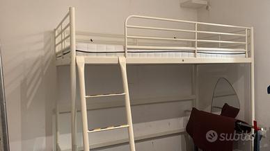 letto singolo a soppalco